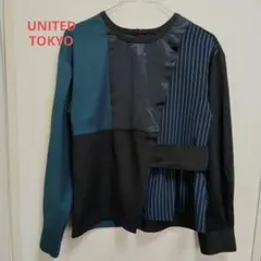 ユナイテッドトウキョウ✨️異素材ミックス 長袖トップス