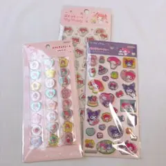 シール まとめ売り サンリオ マイメロディ クロミ 立体シール 3点セット