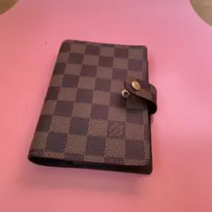 Louis Vuitton ダミエ・エベヌラインの手帳カバー・ボールペン付 