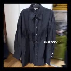 MOUSSY フリンジ付きシャツ