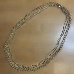 ゴールド 3連チェーンネックレス