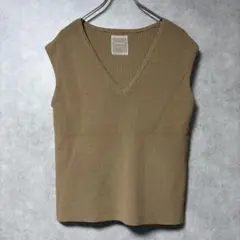 TODAYFUL WELL MADE ニット ベスト Vネック ブラウン フリーのサムネイル