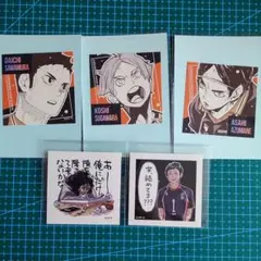 ジャンフェス ハイキュー スクエアステッカー 澤村大地 菅原孝支 東峰旭 烏野