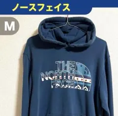 THE NORTH FACE ザノースフェイス ロゴ パーカー ネイビー M