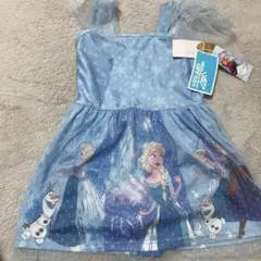 新品タグ付き　定価3520 エルサ　アナと雪の女王 ワンピース水着 130cm