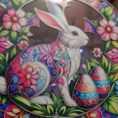 イースター　うさぎ　アクリルサンキャッチャー　ウェルカムボード