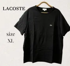 【送料無料】LACOSTE ポケット付きTシャツ ブラック XL