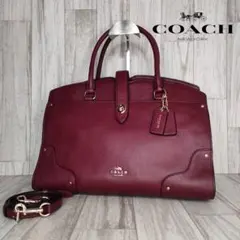 55 COACH コーチ　レザー　2WAY ハンドバッグ　ショルダーバッグ