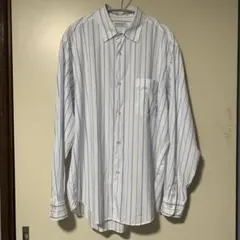 BEAUTY & YOUTH 長袖シャツ ホワイト/ブルーストライプ