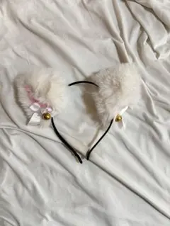 猫耳 カチューシャ コスプレ 白猫 黒猫