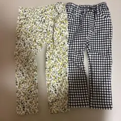 パンツ　女の子　100 ブランシェス　花柄　２点セット