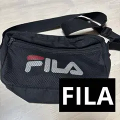FILA ブラック ショルダーバッグ サコッシュ