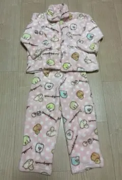 すみっこぐらし柄 ボアパジャマ 100cm ピンク　女の子用