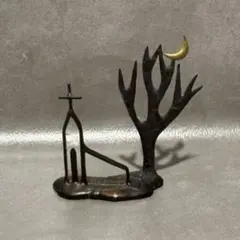 ヴィンテージ 真鍮製 ファミリーフォトツリー ミニフレーム3個付き