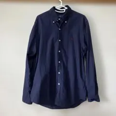 ラルフローレン ボタンダウン 長袖シャツ ネイビー