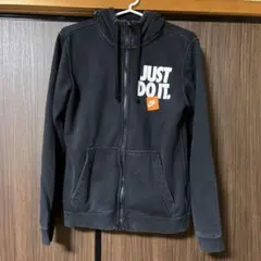 Nike フルジップパーカー 黒 JUST DO IT.