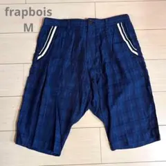 フラボア　ハーフパンツ メンズ M チェック　ブルー　ショートパンツのサムネイル