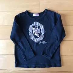 メゾピアノ　黒長袖Tシャツ  110㎝