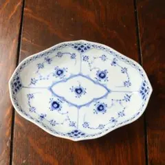 希少　廃盤　ロイヤルコペンハーゲン　 ブルーファン 　オーバル　２枚 2025年最新】ロイヤルコペンハーゲン オーバルの人気アイテム