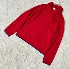 ［美品］UNIQLO INES ニットパーカー レッド L