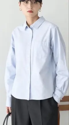 アメリカンホリック　オックスベーシックシャツ　　サックスブルー　Ｌ