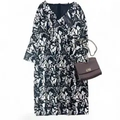新品 ウィークエンドMaxMara 大きいサイズ 2XL花柄カットソーワンピース
