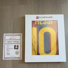 FCバルセロナ リオネル・メッシ選手直筆サイン入りフォト証明書付き