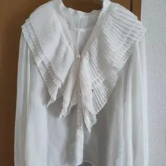 SLY　ホワイトシャツ　プリーツシャツ