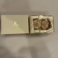 アレクサンドルドゥパリ 双子カメリア バレッタ 超美品