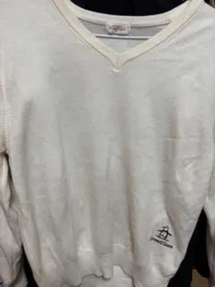 Munsingwear GrandSlam Vネック長袖ニット ホワイト Mのサムネイル