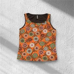 美品 DANSKIN ヨガ タンクトップ ブラトップ パットなし ネイティブ柄