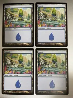 MtG 基本土地 島/Island ローウィン４枚
