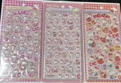 ボンボンドロップシール　まとめ売り　キティちゃん ３枚セット