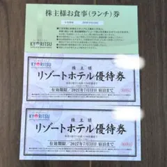共立メンテナンス　リゾートホテル優待券2枚　お食事券のサムネイル