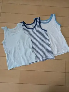 メッシュ タンクトップ 肌着 90cm 3枚セット 保育園着 男の子