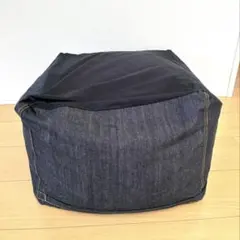 無印良品　体にフィットするソファ 小 綿デニム　デニム　ビーズクッション