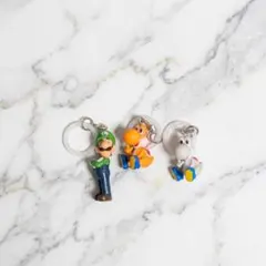 ヨッシー ルイージ めじるし キーホルダー 3体セット