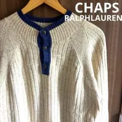 【可愛い◎】CHAPS RALPHLAUREN ハイネックランゲージニットのサムネイル