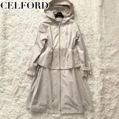 未使用級✨セルフォード 現行 2way フーディコート ロゴ刺繍 パーカー 撥水