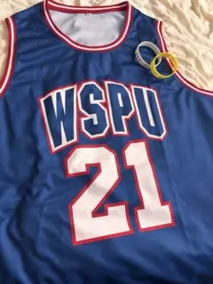 WurtS WSPU バスケットシャツ 青 Lサイズ