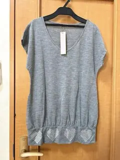 ＊Miel Crishunant ハートスパンコールTシャツカットソー（未使用）