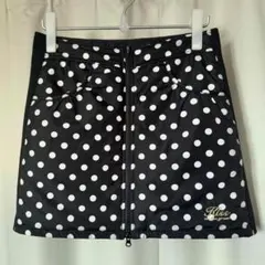 キスオンザグリーン 中綿スカート リバーシブル ブラックＬサイズ