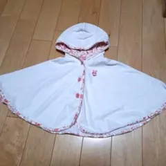 ミキハウス　ホットビスケッツ　ベビーポンチョ