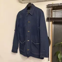 70s wrangler デニム　カバーオール　濃紺のサムネイル