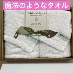 【新品・今治タオル】魔法のような今治タオル／ハンドタオル２枚／ホワイトマイスター