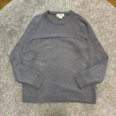1990's〜00's J.CREW コットンニット フットボールタイプ グレーのサムネイル