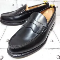 【極美品】 リーガル メンズ コインローファー 黒 ブラック 本革 2177