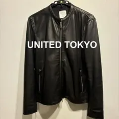 ユナイテッドトウキョウ レザー シングル ライダース ジャケット サイズ4