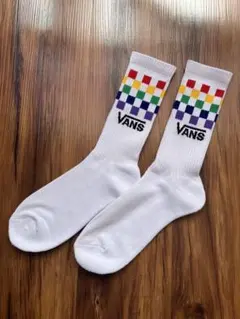 VANS レインボー チェッカーボード ソックス