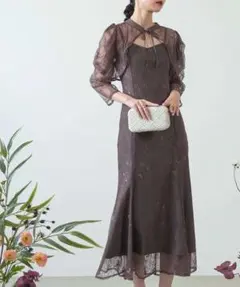 ドリードール お呼ばれドレス ボレロレイヤーレースドレス